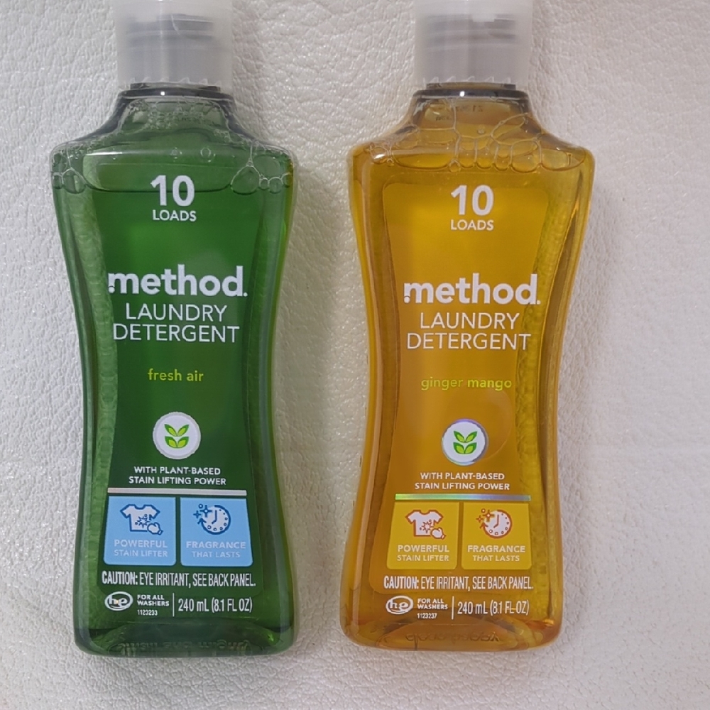 Method  Laundry Detergent Duo - Fresh Air (Green) & Ginger Mango (Yellow) 20 Loa
